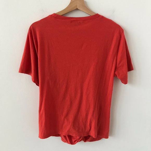 7 FAM tie front orange T-shirt - Picture 2 of 8